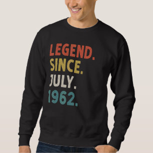 Sudadera Leyenda de 60 años desde julio de 1962