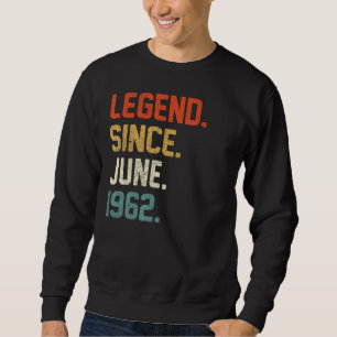 Sudadera Leyenda de 60 años desde junio de 1962