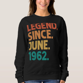 Sudadera Leyenda de 60 años desde junio de 1962