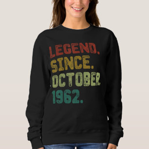 Sudadera Leyenda de 60 años desde octubre de 1962