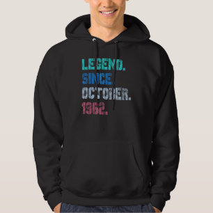 Sudadera Leyenda de 60 años desde octubre de 1962