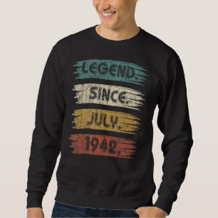 Sudadera Leyenda de 80 años desde julio de 1942 80º cumplea