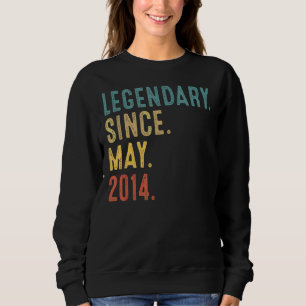 Sudadera Leyenda de 8 años desde mayo de 2014 8º cumpleaños