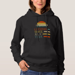 Sudadera Leyenda de cumpleaños retro de 63 años desde julio