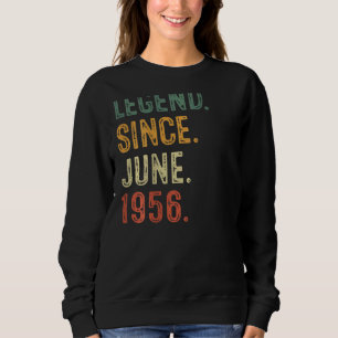 Sudadera Leyenda de decoraciones de cumpleaños 66 años desd