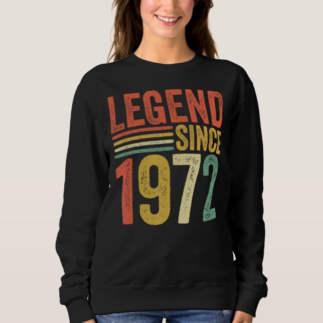 Sudadera Leyenda de época desde 1972 50º retro (Anverso)