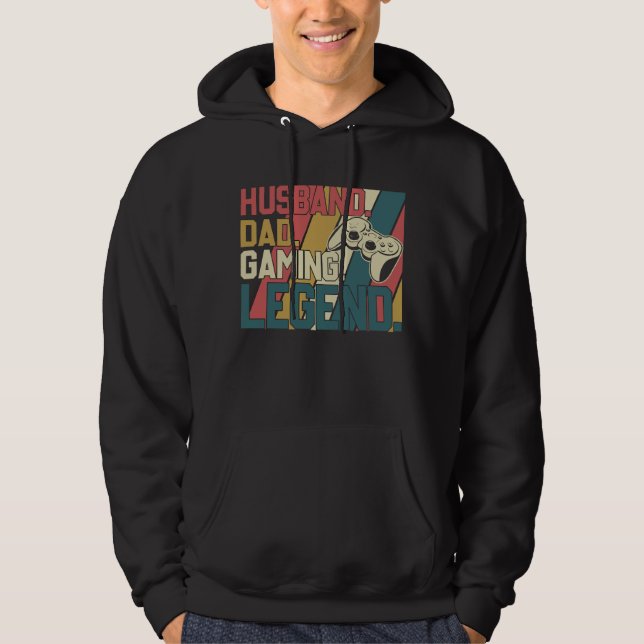 Sudadera leyenda de juegos esposo papá (Anverso)