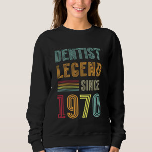 Sudadera Leyenda de la Odontología 1970 55 Años Doctor Cump