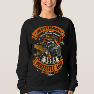 Sudadera Leyenda de mito masculino septiembre 1992 30º cump