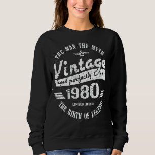 Sudadera Leyenda de Mitos del Hombre 1980 42º cumpleaños du