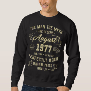 Sudadera Leyenda de Mitos del Hombre de los Hombres Agosto