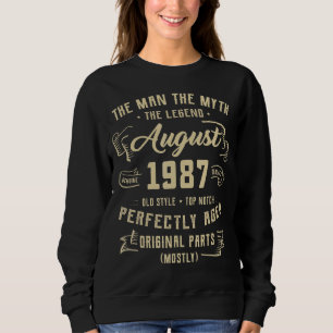 Sudadera Leyenda de Mitos del Hombre de los Hombres Agosto 
