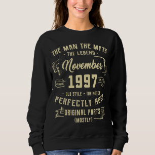 Sudadera Leyenda de Mitos del Hombre de los Hombres Noviemb