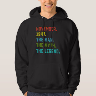 Sudadera Leyenda de Mitos del Hombre de los Hombres Noviemb