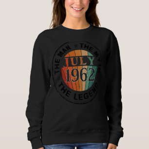 Sudadera Leyenda de Mitos del Hombre Julio de 1962 60º cump
