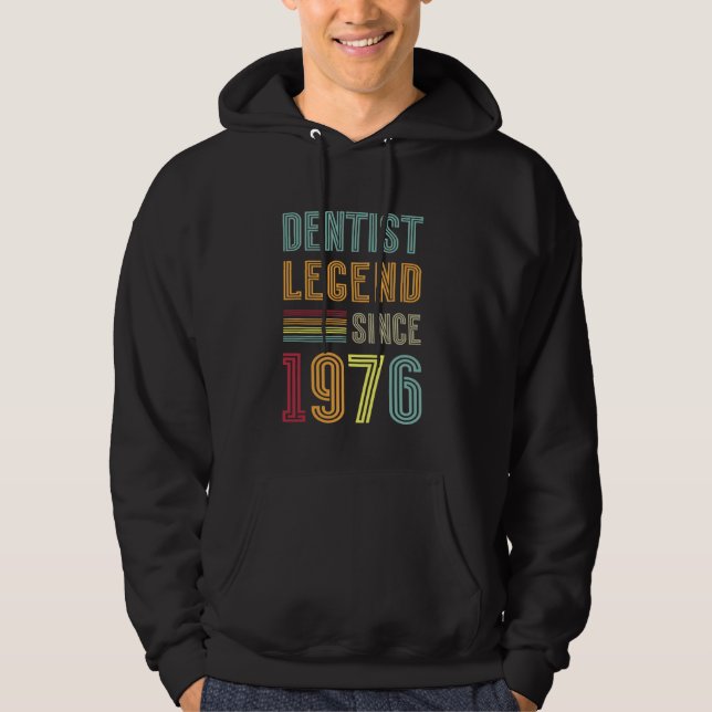 Sudadera Leyenda de Odontología 1976 49 años Médico 49º nac (Anverso)