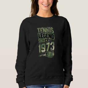 Sudadera Leyenda de tenis desde 1973 Tema del tenis