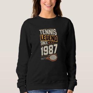 Sudadera Leyenda de tenis desde 1987 Tema del tenis