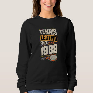 Sudadera Leyenda de tenis desde 1988 Tema del tenis