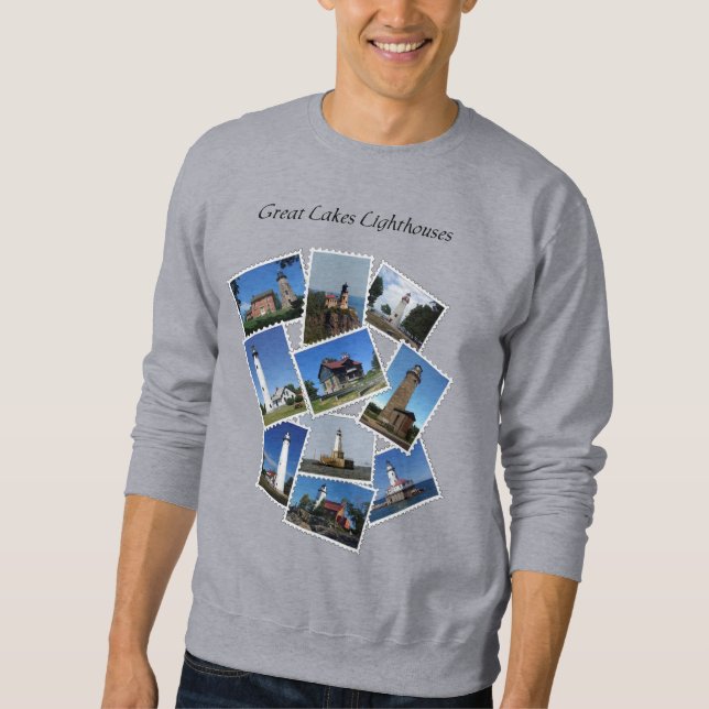 Sudadera Leyenda del faro de los Grandes Lagos camiseta con (Anverso)
