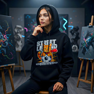 Sudadera Leyenda del Gato de Fútbol – Regalo Divertido de F