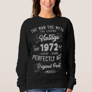 Sudadera Leyenda del mito del hombre 1972 50º cumpleaños 50