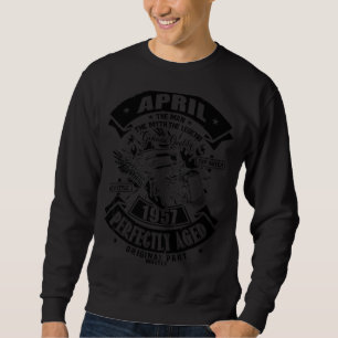 Sudadera Leyenda del Mitos del Hombre Abril 1957 65º cumple