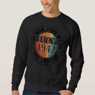 Sudadera Leyenda del Mitos del Hombre Julio de 1942 80º cum