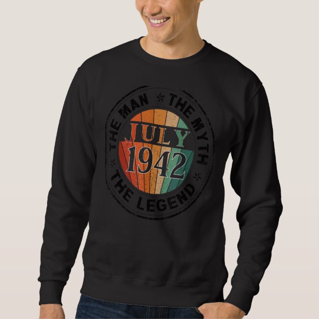 Sudadera Leyenda del Mitos del Hombre Julio de 1942 80º cum (Anverso)
