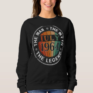 Sudadera Leyenda del Mitos del Hombre Julio de 1964 58º cum