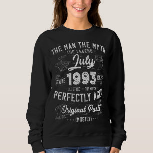 Sudadera Leyenda del Mitos del Hombre Julio de 1993 30º cum