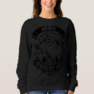 Sudadera Leyenda del Mitos del Hombre Mayo 1977 45º cumplea