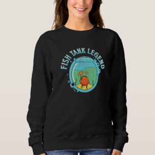 Sudadera Leyenda del tanque de peces cuidador de acuario pi