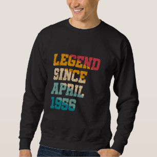 Sudadera Leyenda desde abril de 1956 Funny 69 años de edad 