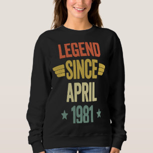 Sudadera Leyenda desde abril de 1981