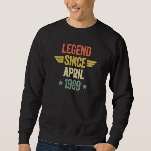 Sudadera Leyenda desde abril de 1989