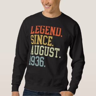 Sudadera Leyenda Desde Agosto De 1936 Para Las Mujeres Agos