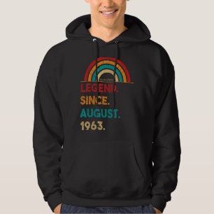 Sudadera Leyenda Desde Agosto De 1963 59º Cumpleaños Nacido