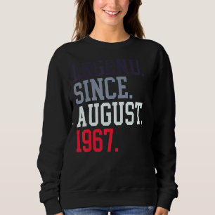 Sudadera Leyenda Desde Agosto De 1967 Para Las Mujeres Agos
