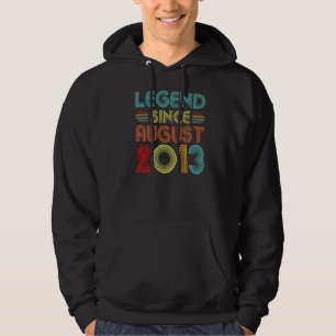Sudadera Leyenda desde agosto de 2013 Vintage 9 años 9th B