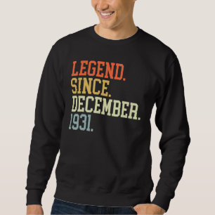 Sudadera Leyenda Desde Diciembre De 1931 Para Hombres Mujer