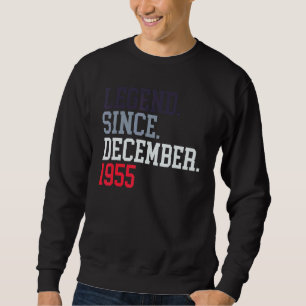 Sudadera Leyenda Desde Diciembre De 1955 Para Hombres Mujer