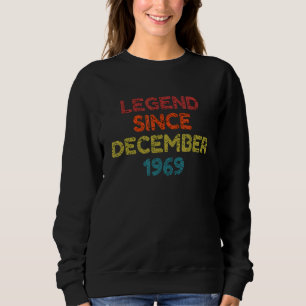 Sudadera Leyenda desde diciembre de 1969 Cumpleaños Retro