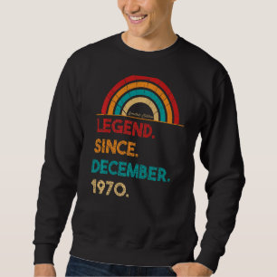 Sudadera Leyenda desde diciembre de 1970 Nació en 52º cumpl