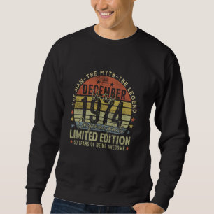 Sudadera Leyenda desde diciembre de 1974 Retro 50 cumpleaño