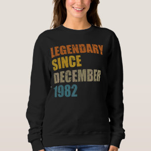 Sudadera Leyenda desde diciembre de 1982 40 años 40 años 40
