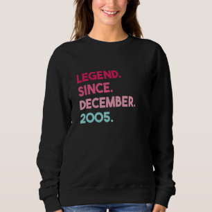 Sudadera Leyenda desde diciembre de 2005 Cumpleaños
