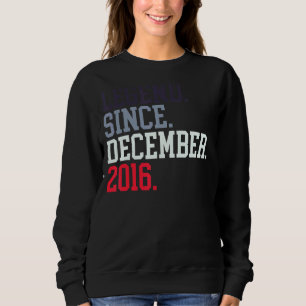 Sudadera Leyenda Desde Diciembre De 2016 Para Hombres Mujer