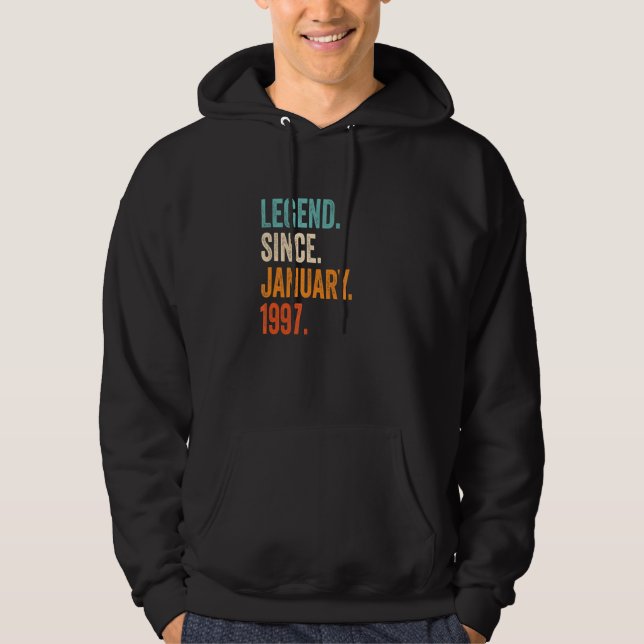 Sudadera Leyenda desde enero de 1997 26º cumpleaños (Anverso)