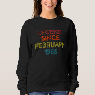 Sudadera Leyenda desde febrero de 1969 Cumpleaños Retro